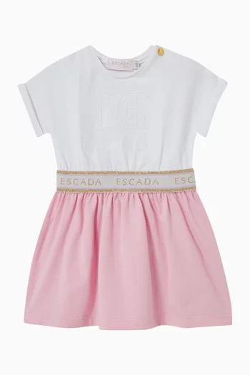 Belted Logo Dress