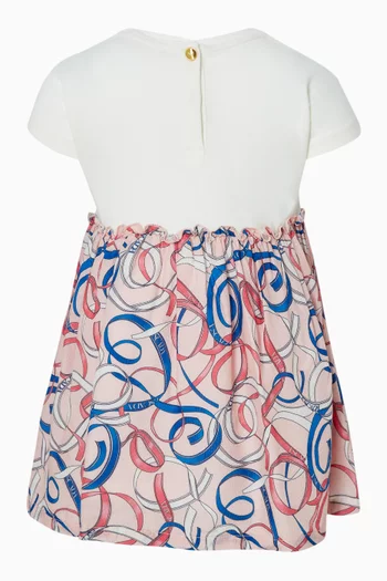 Logo Abstract-print T-shirt Dress