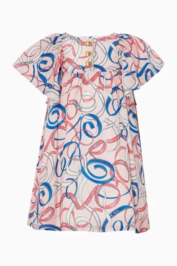 Abstract-print Dress