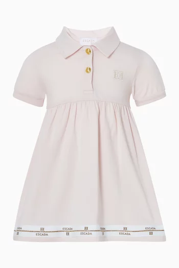 Logo Border Shirt Dress