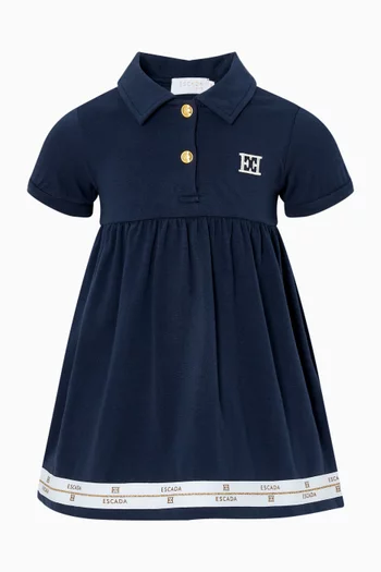 Logo Border Shirt Dress