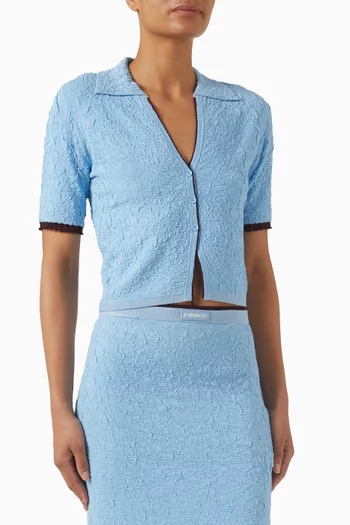 Lampo Cropped Sweater in Knit