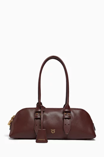 Large Escape Baguette Bag in Leather