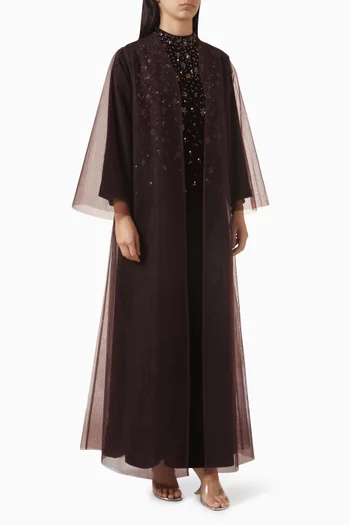 3-piece Abaya Set in Velvet