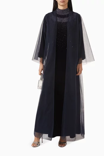 3-piece Abaya Set in Velvet