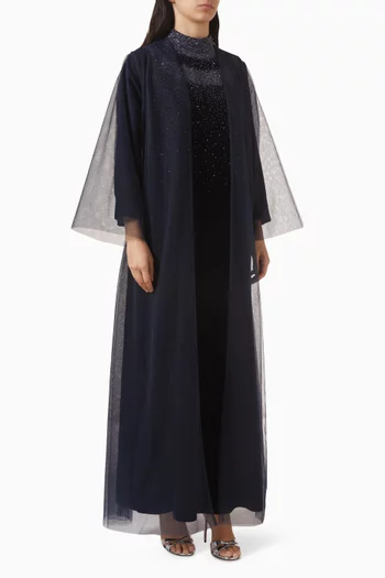 3-piece Abaya Set in Velvet