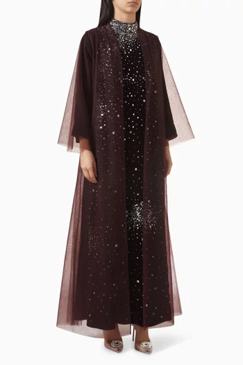 3-piece Abaya Set in Velvet