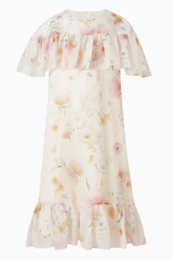 Floral Cape Dress