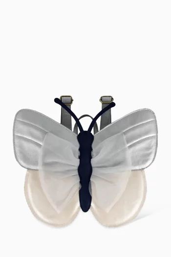 Alja Schoolbag in Metallic Leather