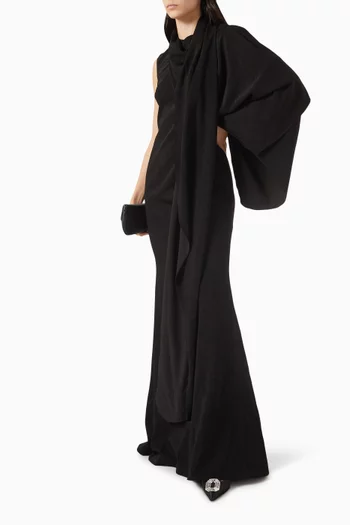 Nguyet Nga Dress in Velvet-cotton