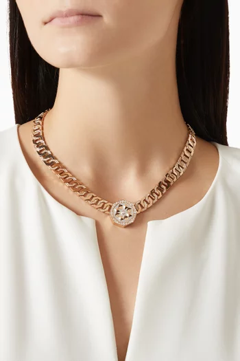 Thaman Diamond Necklace in 18kt Rose Gold