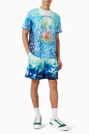 Surf Lotus Shorts in Silk-twill