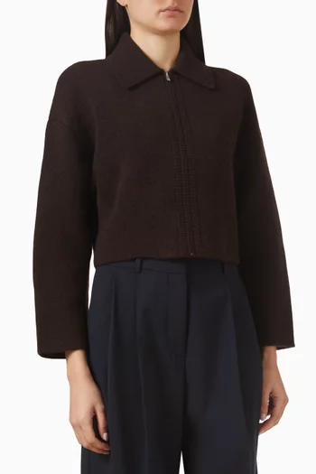 Crop Jacket in Merino-wool
