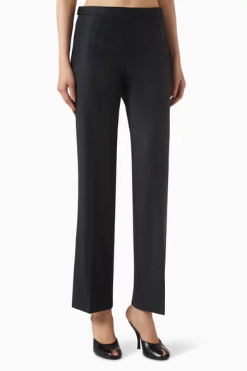 Straight-fit Pants in Wool-flannel