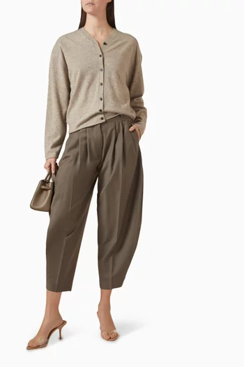 V-neck Cardigan in Merino-wool