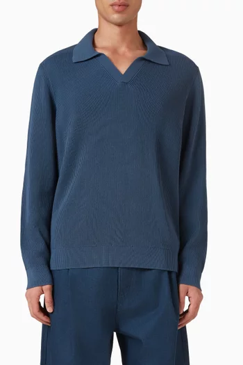 Polo Sweater in Cotton
