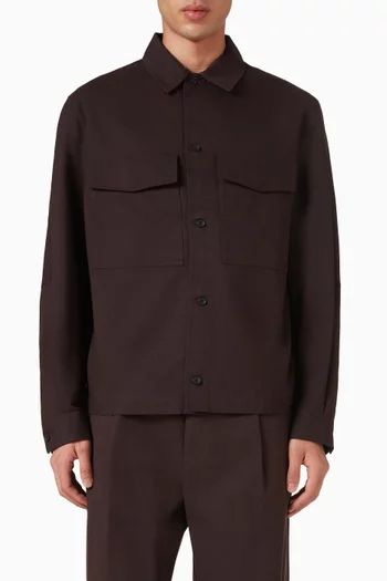 Overshirt in Cotton-blend