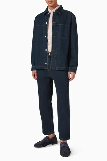 Relaxed Shirt in Pima Cotton Poplin