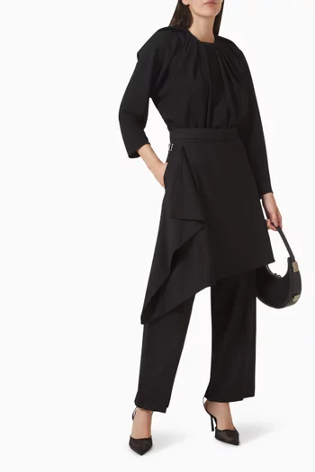 بنطال صوف بنمط تنورة