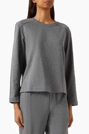 Long-sleeve T-shirt in Cotton-blend