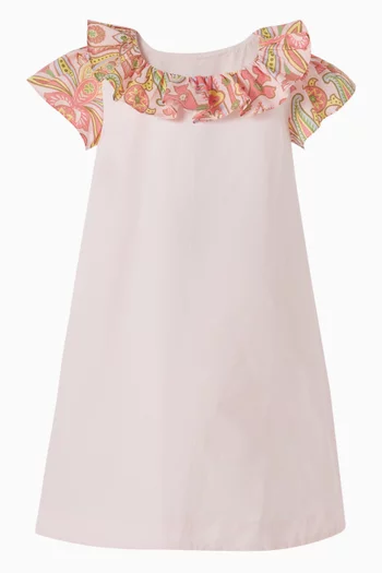 فستان بكشكش قطن