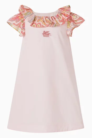 فستان بكشكش قطن