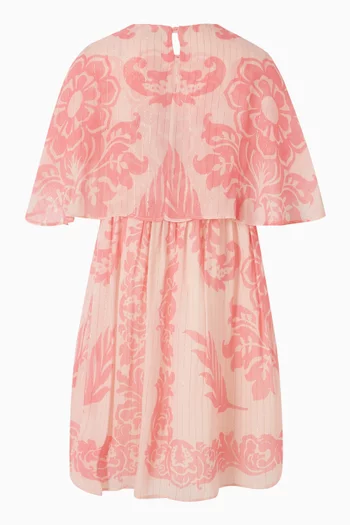 Floral-print Dress in Georgette