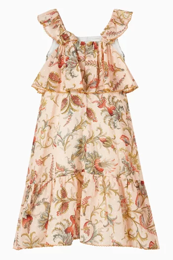 Printed Ruffle Dress