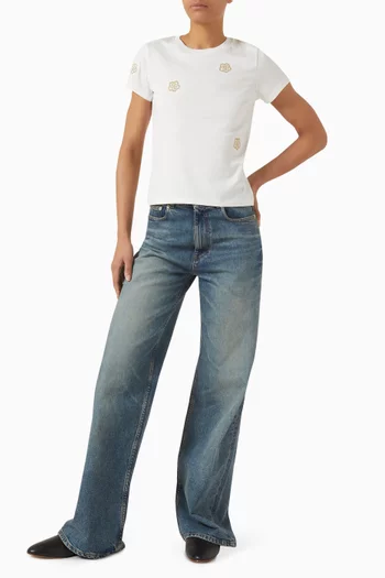 Boke Flower T-shirt in Cotton Jersey