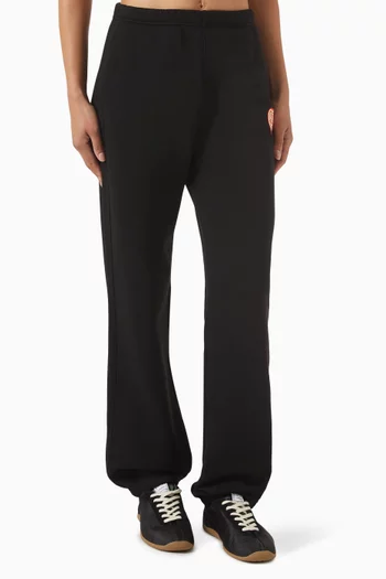 بنطال رياضي بنقشة قلب وشعار زهرة بوكي قطن