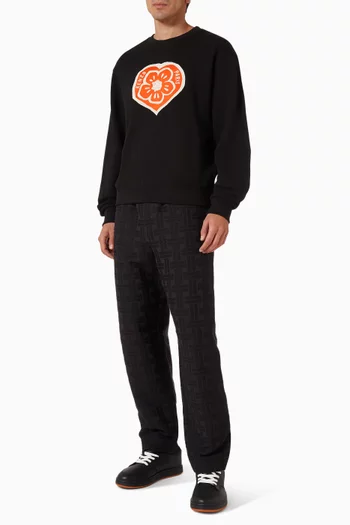 Boke Heart Sweatshirt in Cotton-fleece