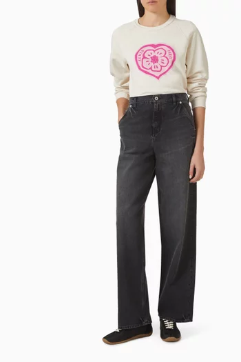 Boke Heart Sweatshirt in Cotton