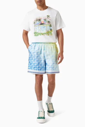 Tennis Shorts in Silk