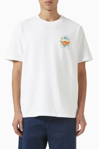 Tennis Landscape T-shirt in Cotton