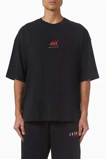 Flight Oversized Graphic T-shirt in Cotton