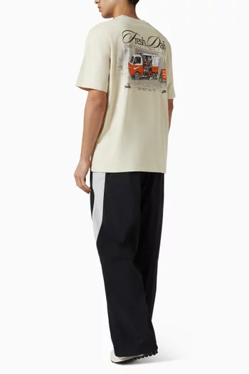 تي شيرت بطبعة قطن