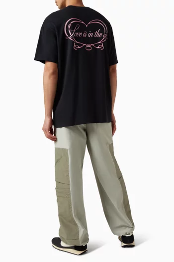 تي شيرت بطبعة قطن