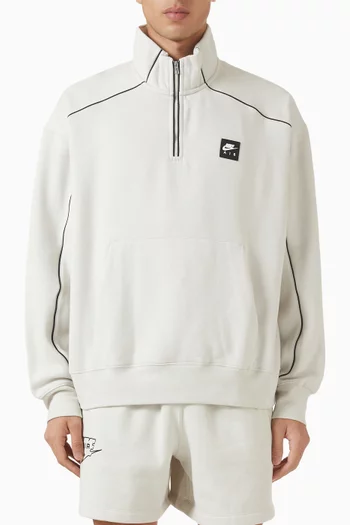 سترة آير بسحّاب قصير صوف