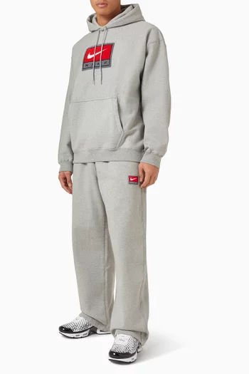 Solo Swoosh Open Hem Pants in Fleece