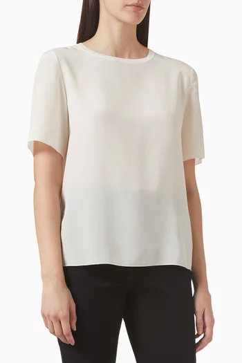 Rubin Top in Silk Crepe