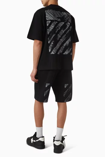 Scribble Diag Skate T-shirt in Cotton