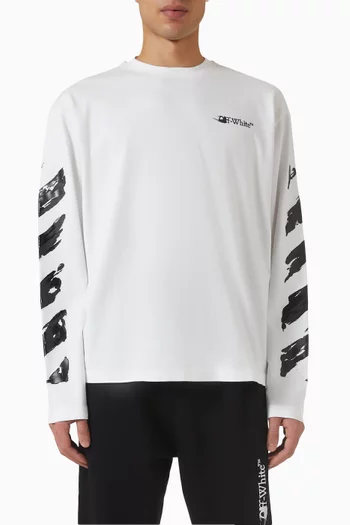 تي شيرت سكيت بشعار الأسهم بحبر من التسعينيات قطن