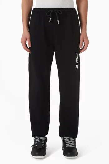 Ink Arrow Cuffed Sweatpants in Cotton