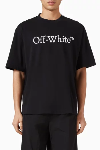 تي شيرت بوكيش سكيت بشعار الماركة بحجم كبير قطن