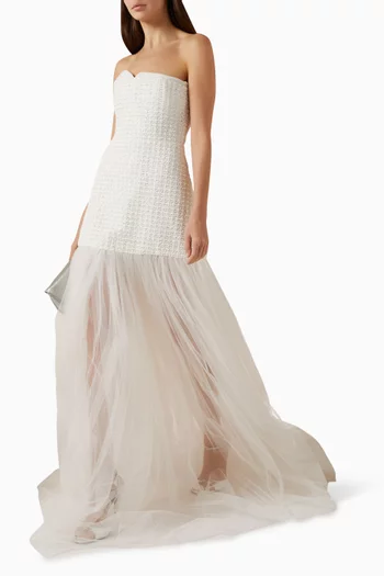 Entre Deux Sheer-skirt Dress