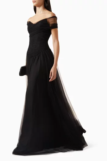 Tulle Croise Corset Gown