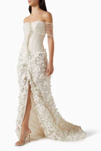 Lumiere Rassante Embroidered Gown