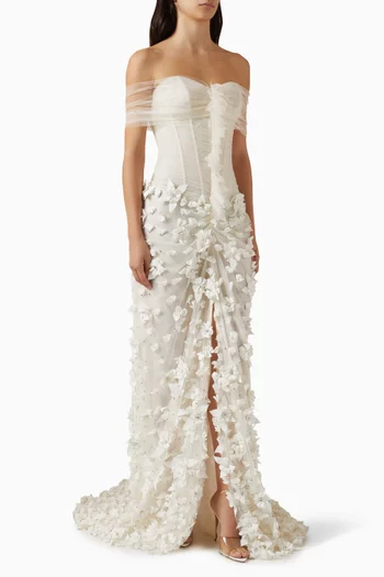 Lumiere Rassante Embroidered Gown