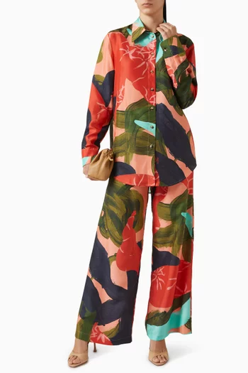 Mauritius Printed Shirt in Silk