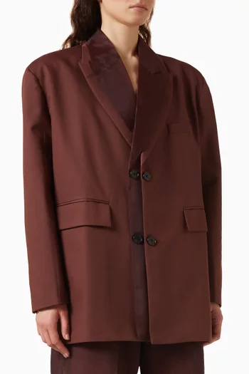 جاكيت مولي بياقة شفافة